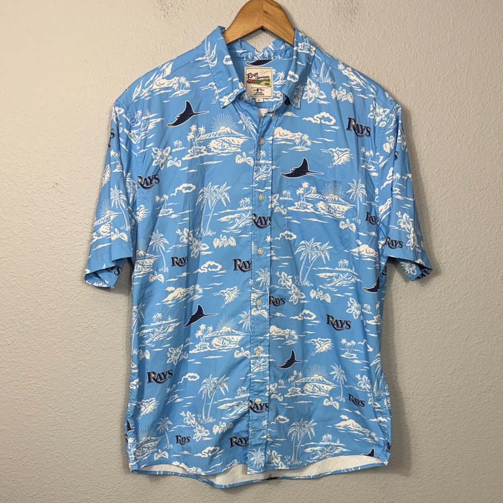 Reyn Spooner MLB Tampa Bay Devil Rays Hawaiian Shirt‎